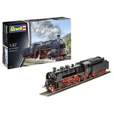 KIT PARA MONTAR REVELL LOCOMOTIVA EXPRESSA BR 18 505 & TENDER 2'3'T 38 1/87 163 PEÇAS REV 02167